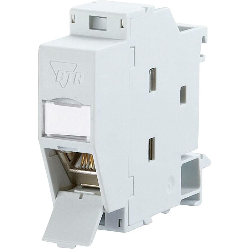 Metz Connect - 1309107003-E Prise réseau profilé cat 6a gris clair (ral 7035) R03556