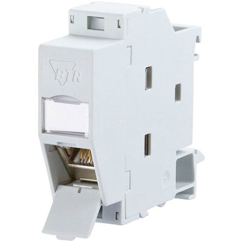 Metz Connect 1309107003-E Prise réseau profilé CAT 6a gris clair (RAL 7035) R03556