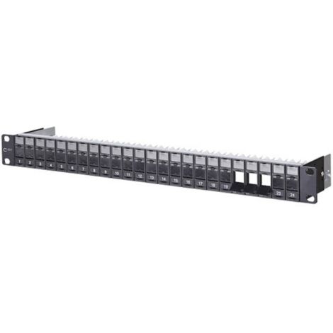 Metz Connect 130920-BK-E 24 ports Panneau de brassage 483 mm (19") non équipé 1 UH non équipé C178251