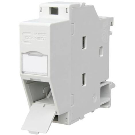 Metz Connect 1309428103-E Prise réseau profilé gris clair S669422