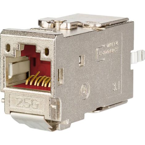 METZ CONNECT 130B11-25-E MODULE RJ45 ENCASTRABLE E-DAT, CONNECTEUR DE MODULE