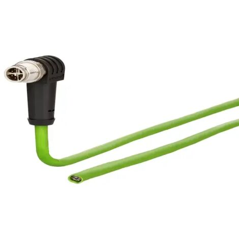 Metz Connect 142M2XC0010 M12 Patchkabel CAT 6a S/FTP 1.00 m Grün PUR-Mantel, Säurebeständig, Ozonbes