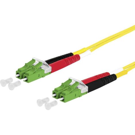 Metz Connect 151P1JAJA50E fibre optique FO Câble de raccordement 5.00 m jaune [2x LC mâle - 2x LC mâle] 9/125 µ Singlemode OS2 X018361