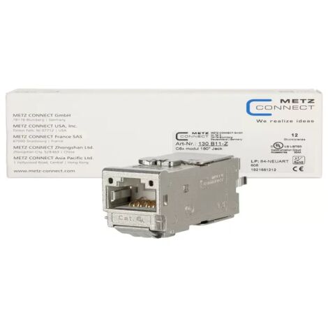 Metz Connect C6Amodul 180° Jack (12 Stück) 130B11-Z