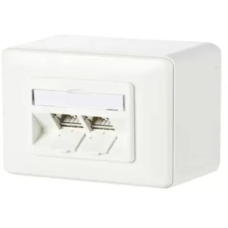Metz Connect C6Amodul 2 Port 180°M AP reinweiß 130B11D20002-E
