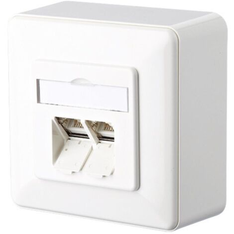 Metz Connect E-DAT C6A 2 Port AP reinweiß 130C380002-I
