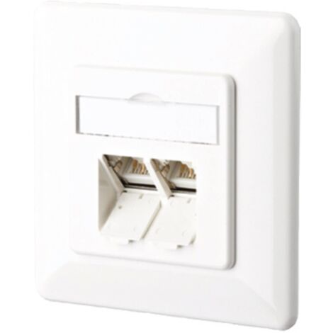 Metz Connect E-DAT C6A 2 Port UP reinweiß 130C381002-I
