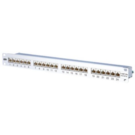 Metz Connect E-DAT C6A 24 Port Patchfeld 1HE LSA 130855C-E