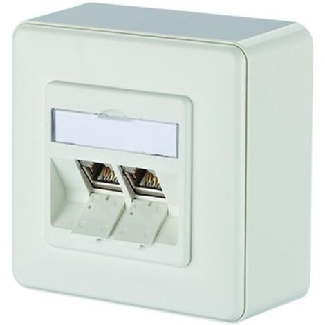 Metz Connect E-DAT modul 2 Port AP Cat.6A, reinweiß 1309120002-E