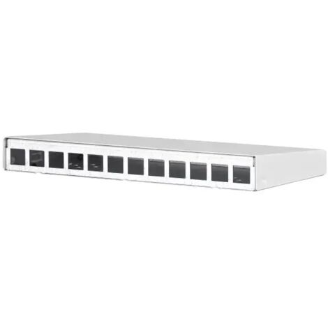 Metz Connect Keystone AP-Gehäuse 12 Port reinweiß, unbestückt 130861-1202KE