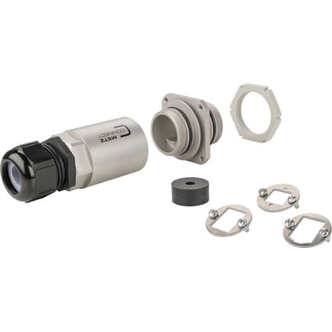 Metz Connect MCO IP69k Schutzgehäuse für Außenanwendungen, Set Wand-/ Gehäusedurchführung, 14040100-E