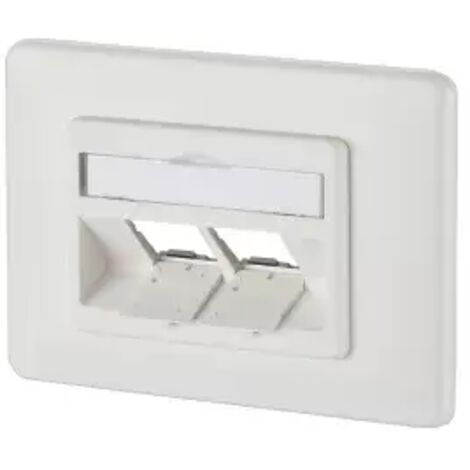 Metz Connect Modul Anschlussdose UP 2 Port unbestückt reinweiß 1309151002-E