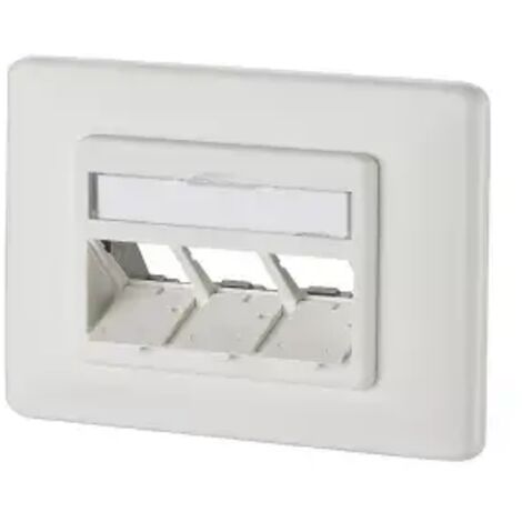 Metz Connect Modul Anschlussdose UP 3 Port unbestückt reinweiß 1309161002-E