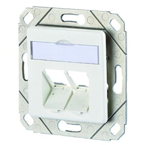 Metz Connect Modul Anschlussdose UPk 2 Port unbestückt reinweiß 1309151102-E