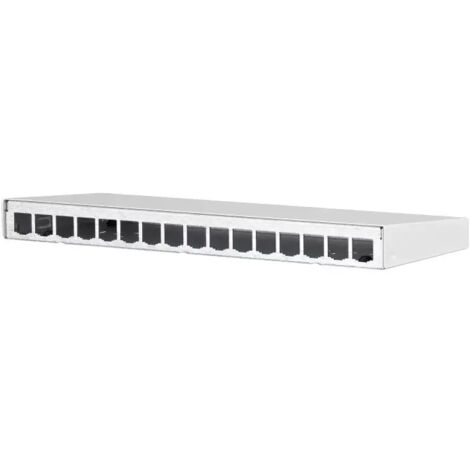 Metz Connect Modul AP-Gehäuse 16 Port reinweiß, unbestückt 130861-1602-E