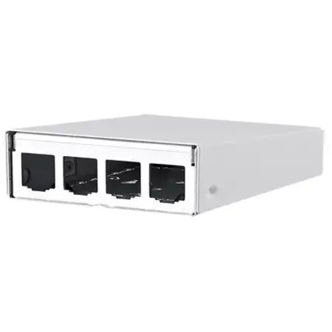 Metz Connect Modul AP-Gehäuse 4 Port reinweiß, unbestückt 130861-0402-E
