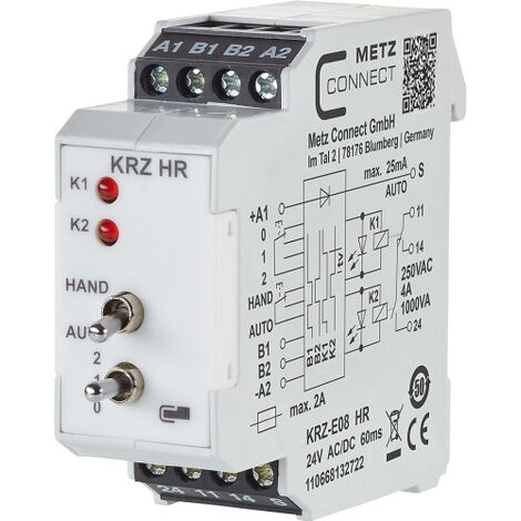 METZ CONNECT MODULE KRZ-E08 HR 24ACDC 1W 4250184122982 RELAIS 110668132722