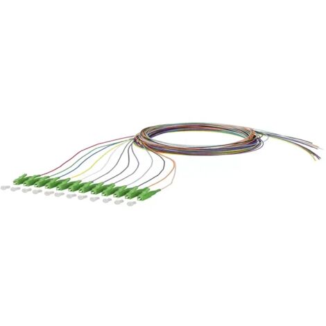 Metz Connect OpDAT Pigtail LC APC, OS2, 12 Farben