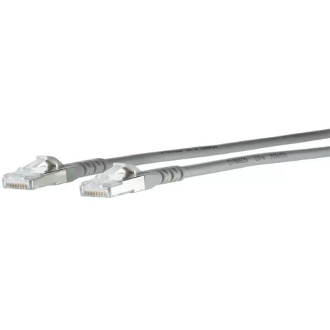 Metz Connect Patchkabel Cat.6A AWG 26 10,0 m grau 130845A033-E