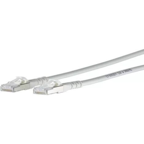 Metz Connect Patchkabel Cat.6A AWG 26 2,0 m weiß 1308452088-E