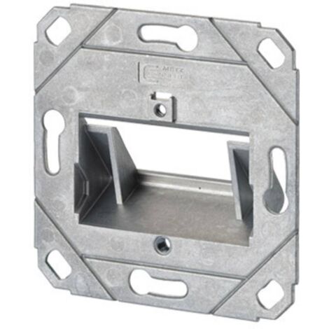 Metz Connect Prise réseau encastré insert non équipé 2 ports C151511