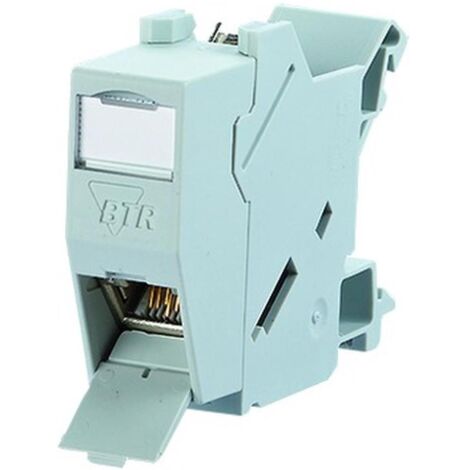 Metz-Connect Steckverbinder E-DAT modul REG 8(8) IP20, Cat. 6, lichtgrau