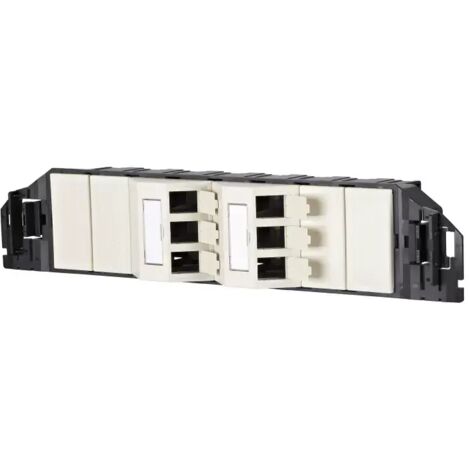 Metz Connect Subway Unterflureinheit GB3 Modul 6 Port unbestückt perlweiß 1309360601-E