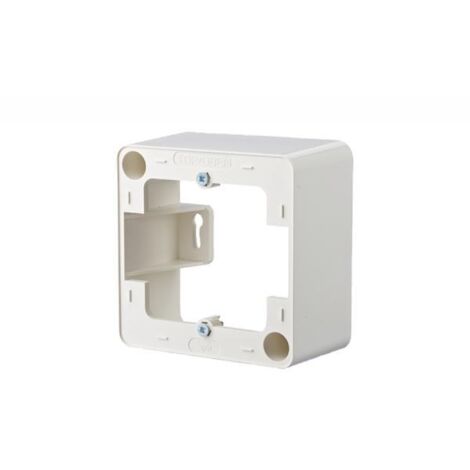 Metz Connect Telaio a giorno 85 x 85 x 43 mm - 1 posto, bianco puro, 130829-4302-I