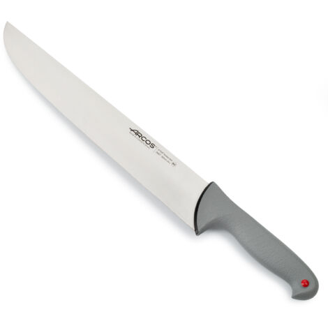 Metzgermesser Arcos Farbe - Prof  240700 Edelstahl Nitrum und mango ergonomisches Polypropylen und 35 cm Klinge, Vitrine