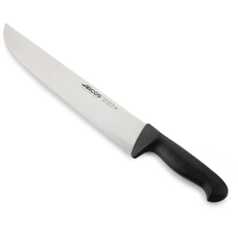 Metzgermesser Arcos Farbe - Prof  291925 Edelstahl Nitrum und mango ergonomische schwarze Polypropylenklinge und 30 cm Klinge, Vitrine