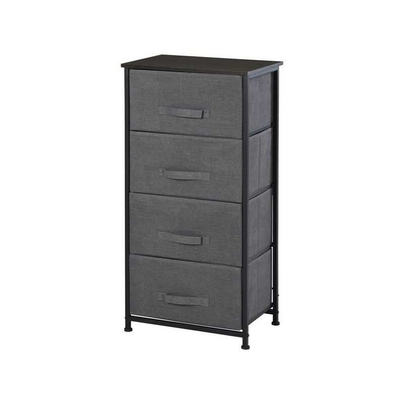 Meuble 4 tiroirs lea noir