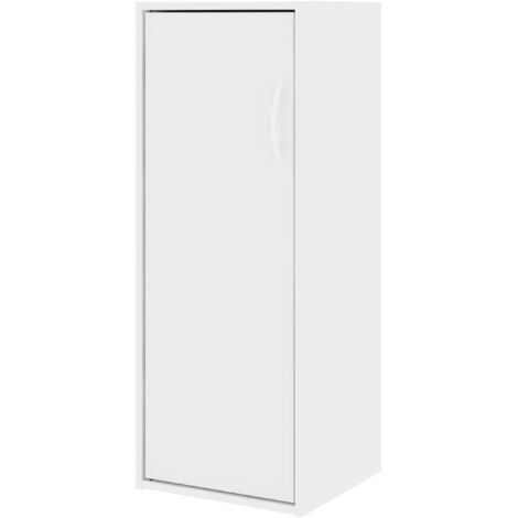 Meuble à chaussures 1 portes,Armoire à chaussures,Rangement chaussures,Meuble à chaussures entrée GALANO Nice - 30.8cm L x 29.5cm W x 80cm H, pour salon, Cuisine, Couloir-Couleur blanc