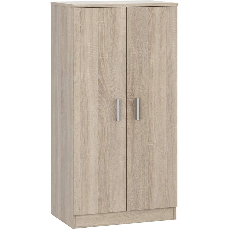 007813f - meuble a chaussures de base pour garde-robe, mobilier auxiliaire couleur chene canadien, mesures: 108 cm (hauteur) x 55 (longueur) 36