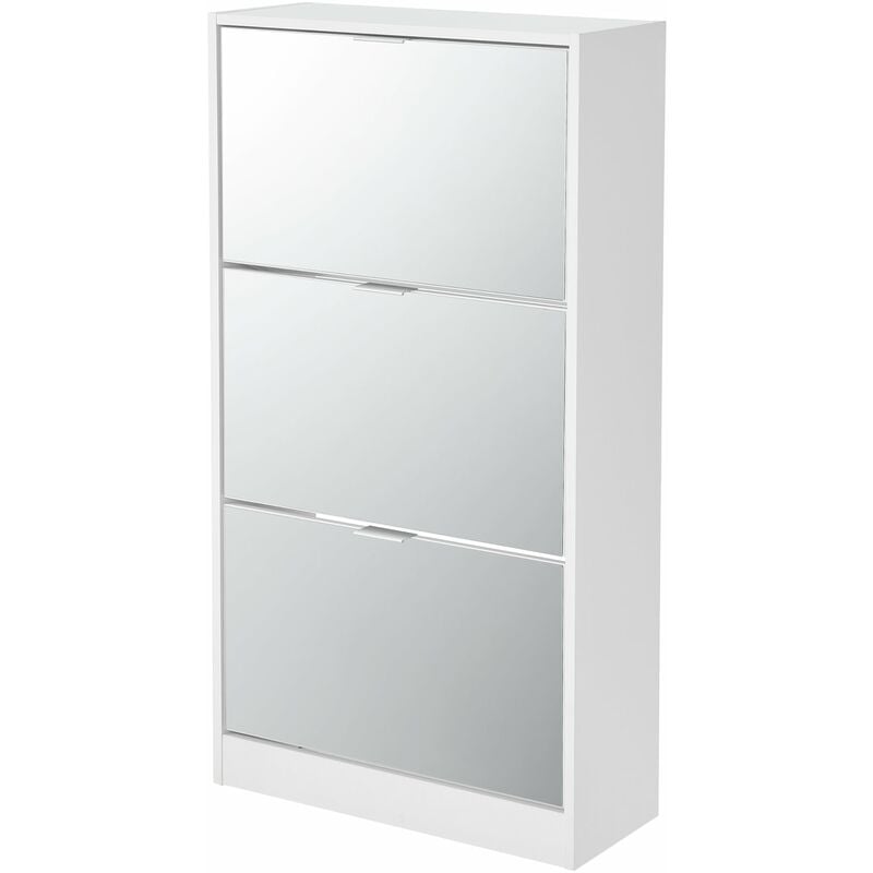 Helloshop26 - Meuble à chaussures 115 x 60 x 24 cm blanc