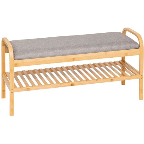 Meuble à chaussures 4 paires avec banc COSY