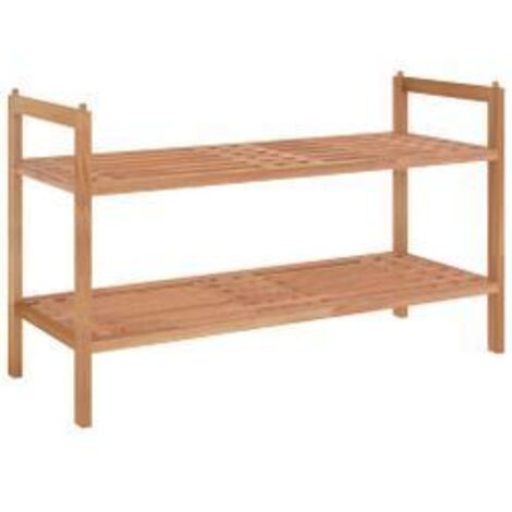 Meuble à chaussures 69x27x41 Bois massif de noyer