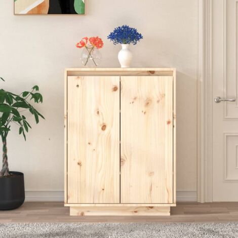 Meuble à chaussures  Armoire à chaussures 60x35x80 cm Bois de pin massif CFW54814