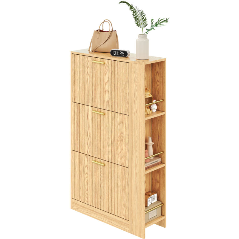 Meuble à chaussures Armoire à chaussures Marron MDF 70x23.5x115 cm