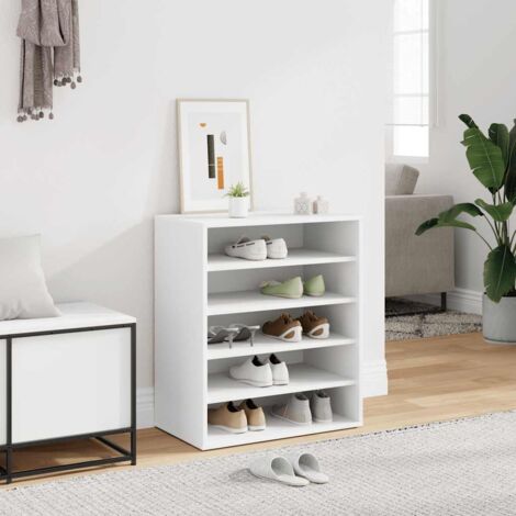 Meuble à Chaussures Armoire à Chaussures Meuble d'entrée Blanc 60x35x70 cm Aggloméré 66035
