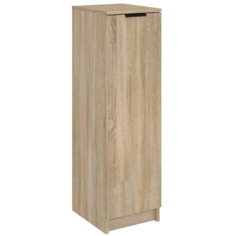 Meuble à Chaussures Armoire à Chaussures Meuble d'entrée Chêne Sonoma 30x35x100cm Bois d'ingénierie 39119