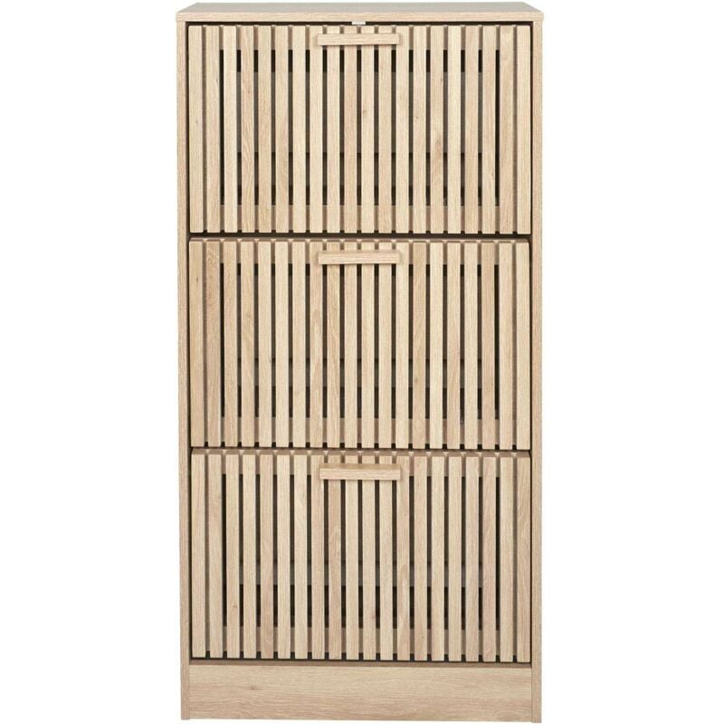 The Home Deco Factory - Meuble à chaussures avec 3 portes Saulk