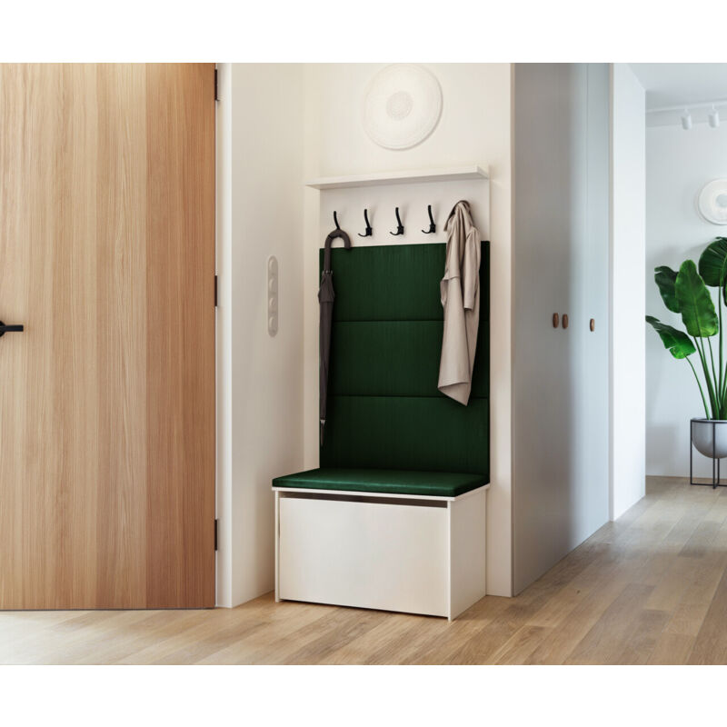Meuble à chaussures avec siège et cintre ANDY