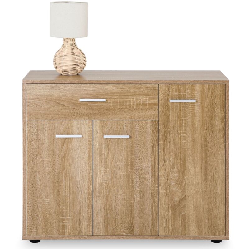 Idimex - Meuble à chaussures camille, en mélaminé décor chêne sonoma