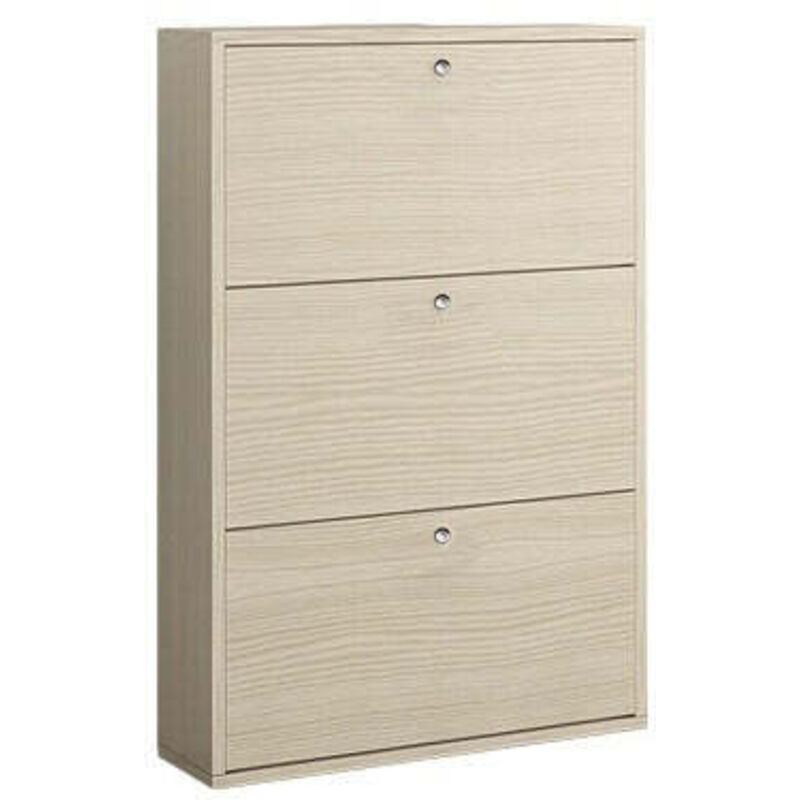 Armoire À Chaussures Slim Orme 3 Portes -85 38 20
