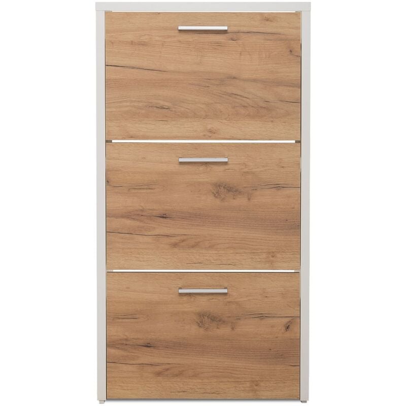 Terre De Nuit - Meuble à chaussures en bois imitation chêne - MC7070