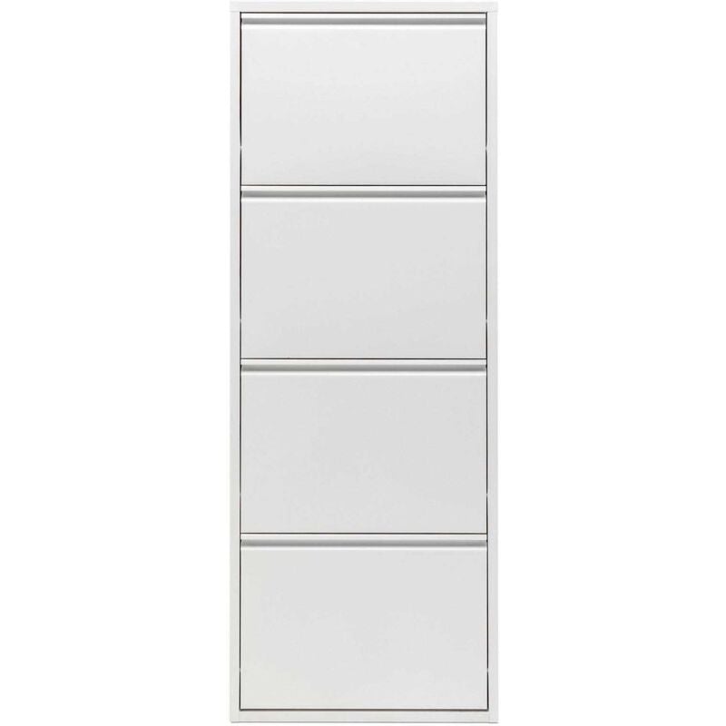 Hanah Home - Meuble à chaussures en métal blanc Cabinet