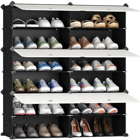 Meuble à chaussures, Etagere a chaussures, Armoire de rangement empilable, Armoire a Chaussures avec Porte , étagère à chaussures pour Entrée, séjour, couloir, chambre, et 26 par JOISCOPE