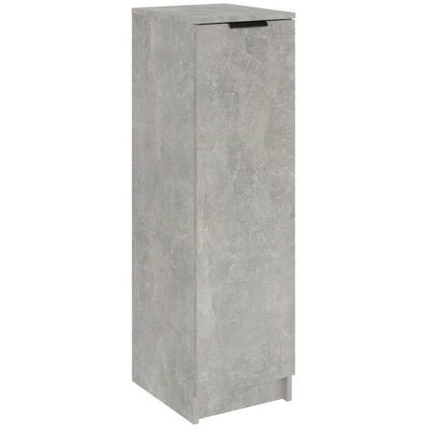 Meuble à Chaussures Étagère à Chaussures - Gris béton 30x35x100 cm Bois d'ingénierie BV353287 - BonneVie