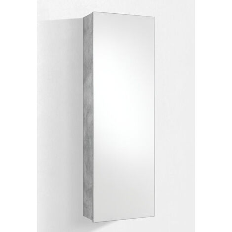 Meuble à chaussures/étagère avec miroir FREE ciment