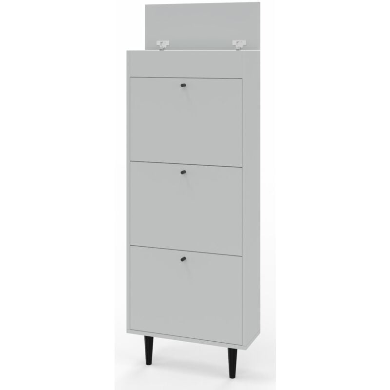 Meuble à chaussures gris DOTTI 531